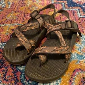 Women’s checks - size 6 - Cherry blossom/brown pattern